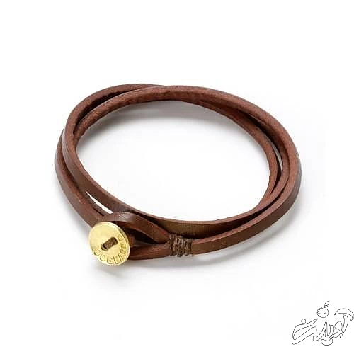  دستبند چرم طلا زنانه